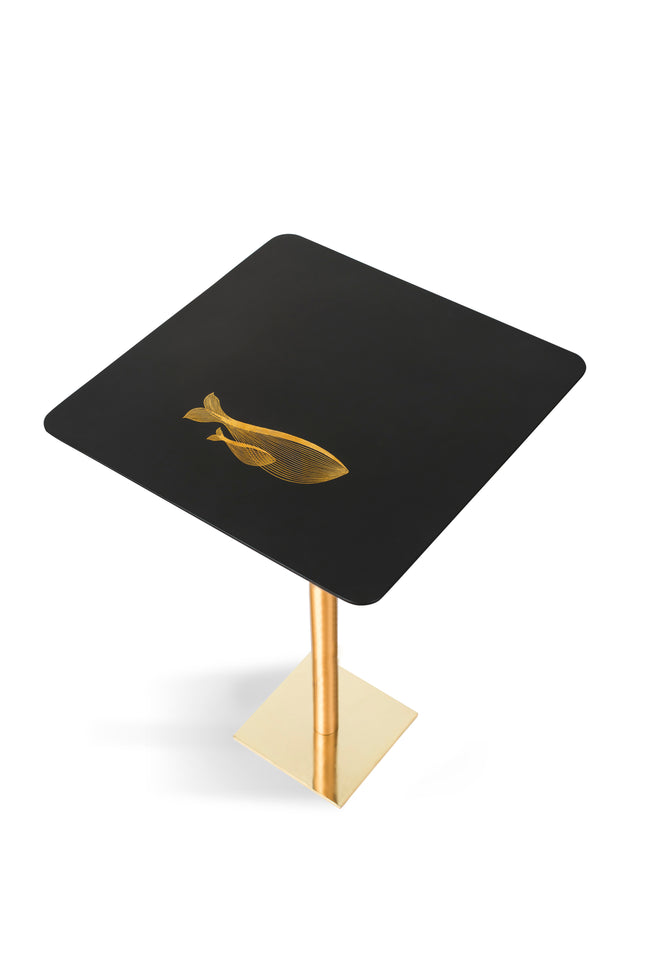 Bidri Table Whale