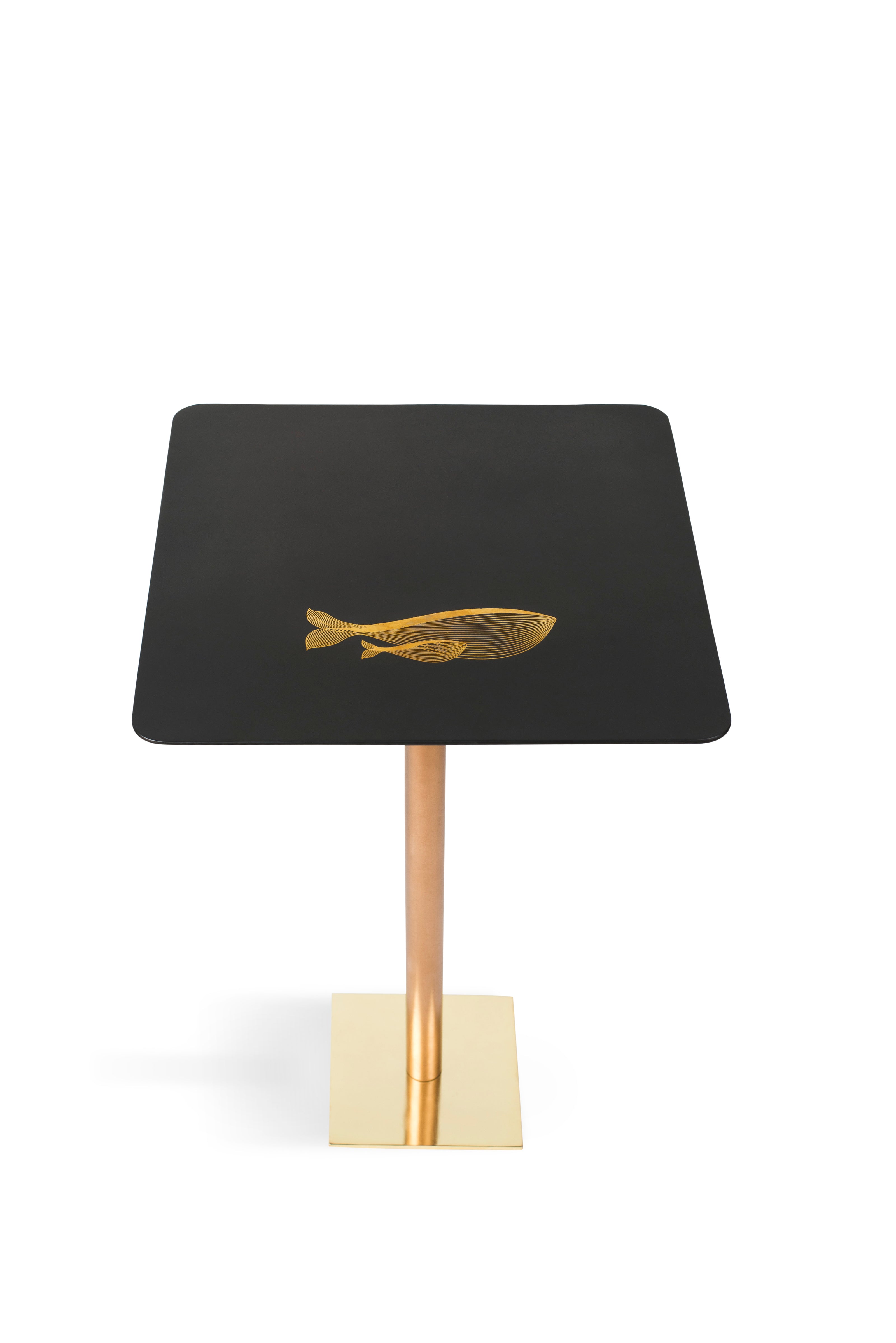 Bidri Table Whale