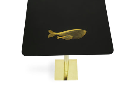 Bidri Table Whale
