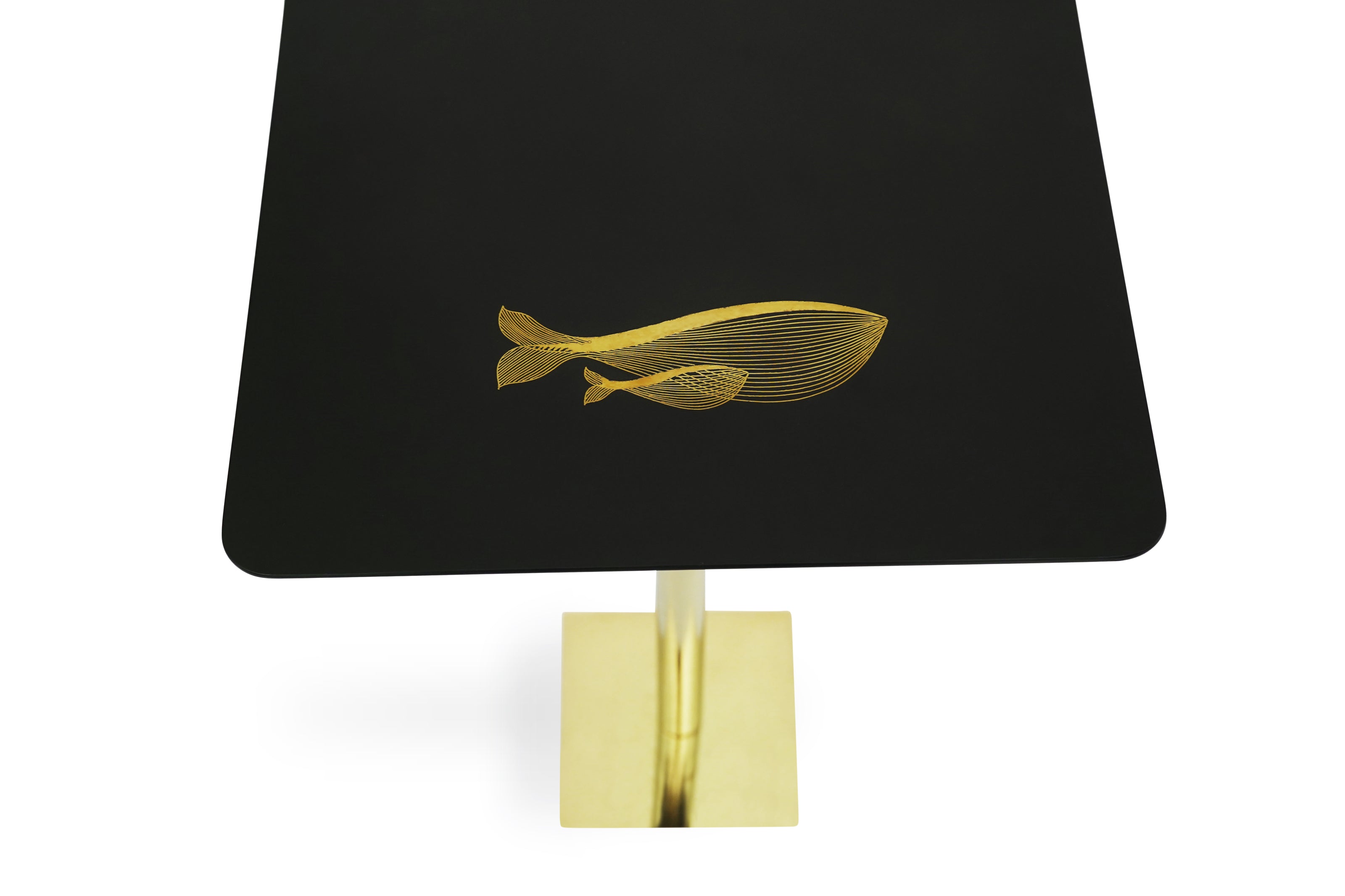 Bidri Table Whale