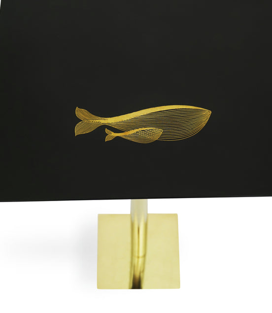 Bidri Table Whale