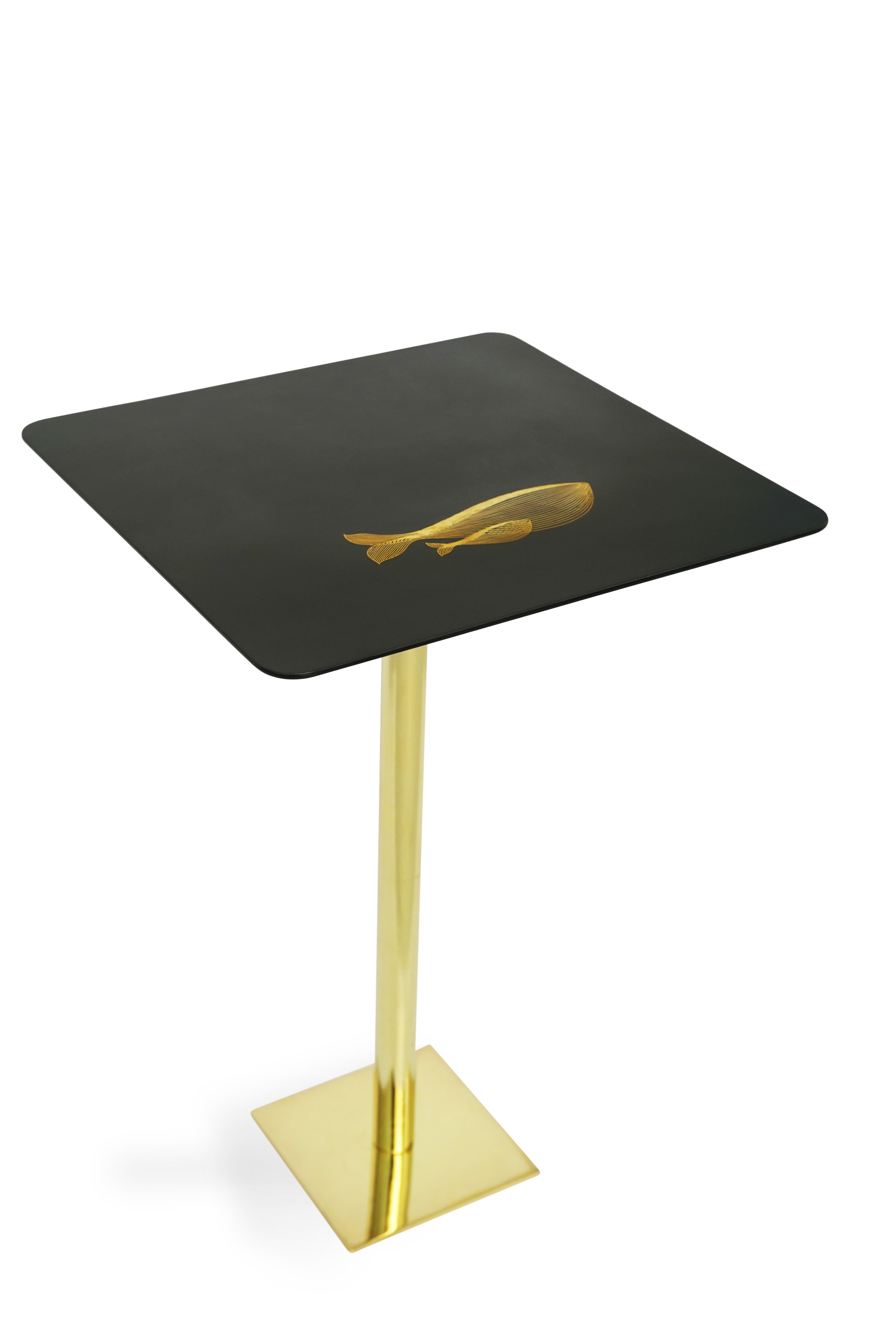Bidri Table Whale