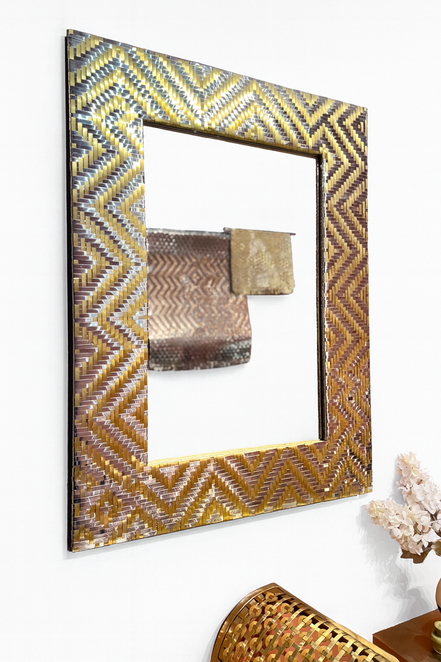 Ikat Weave Mirror