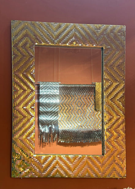 Ikat Weave Mirror
