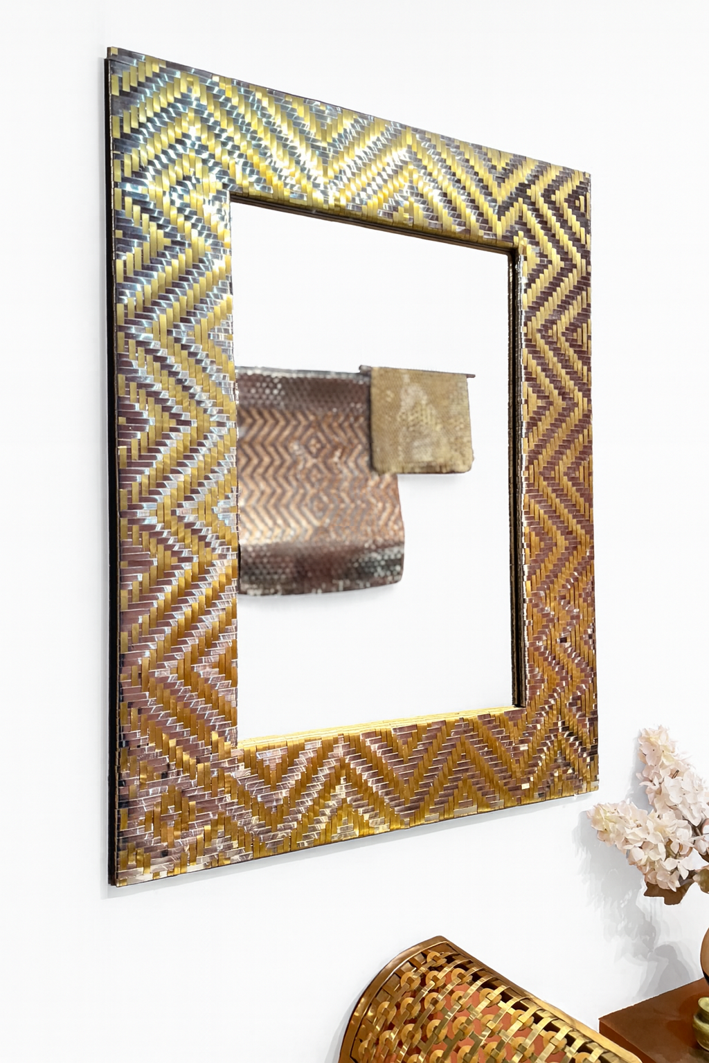 Ikat Weave Mirror