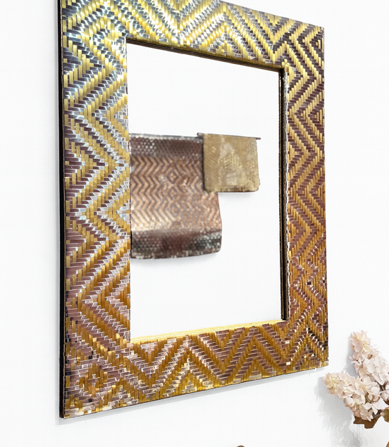 Ikat Weave Mirror